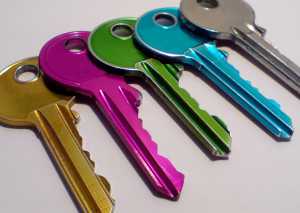 coloured keys